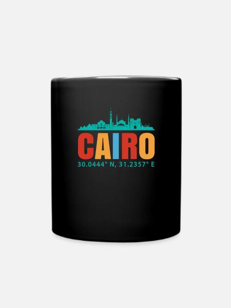 Kairo - Tasse einfarbig - Schwarz