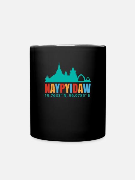 Naypyidaw - Tasse einfarbig - Schwarz
