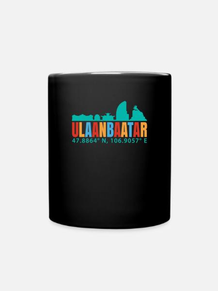 Ulaanbaatar - Tasse einfarbig - Schwarz