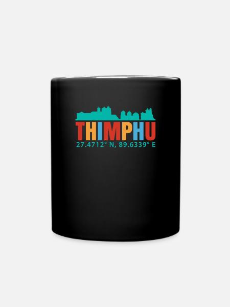 Thimphu - Tasse einfarbig - Schwarz