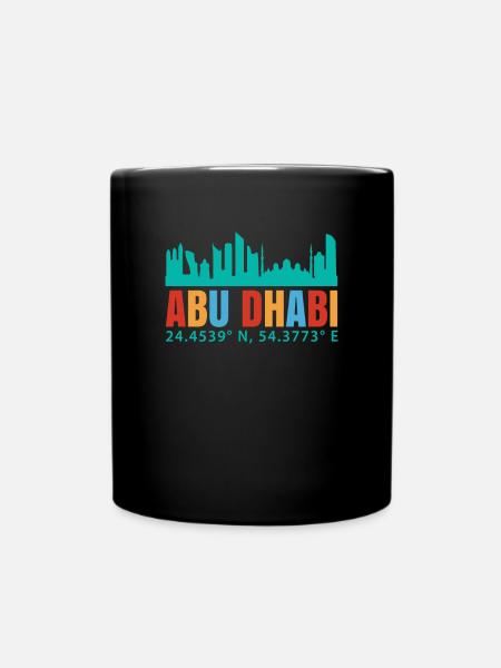 Abu Dhabi - Tasse einfarbig - Schwarz