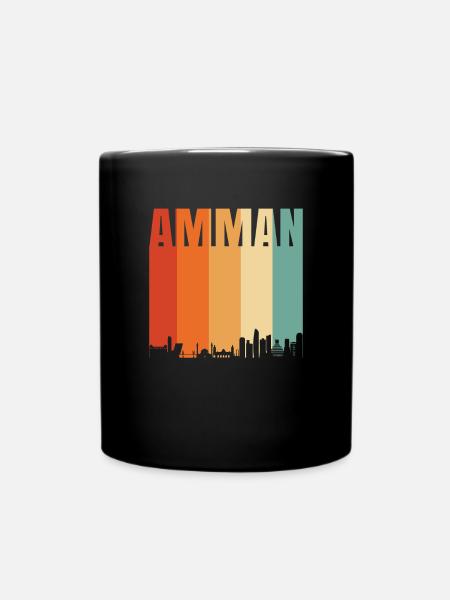 Amman - Tasse einfarbig - Schwarz