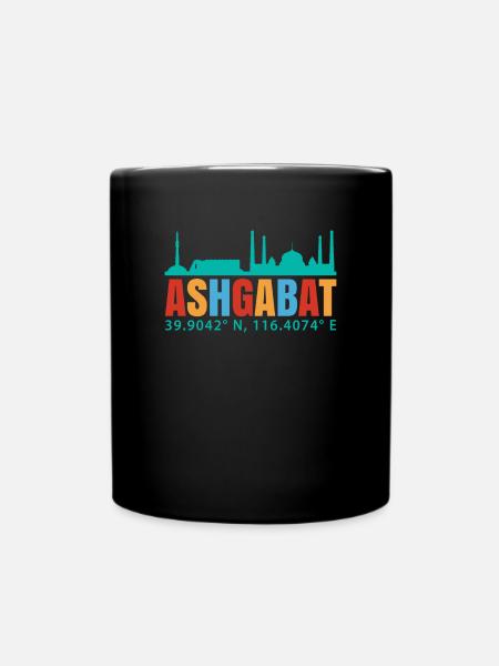 Aschgabat - Tasse einfarbig - Schwarz