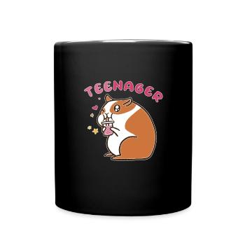 TeeNager Tea Hamster Adolescent Rongeur - Mug uni - noir - Devant
