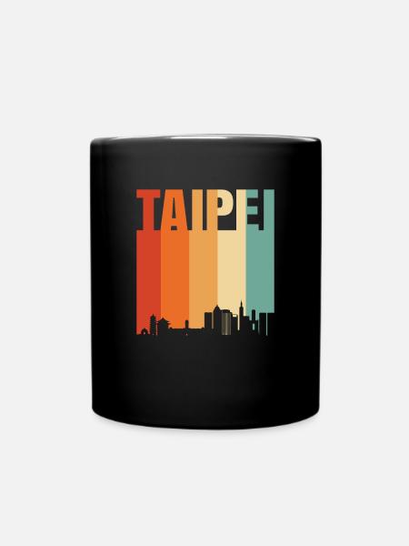 Taipeh - Tasse einfarbig - Schwarz