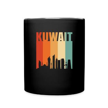 Kuwait - Tasse einfarbig - Schwarz - Vorne