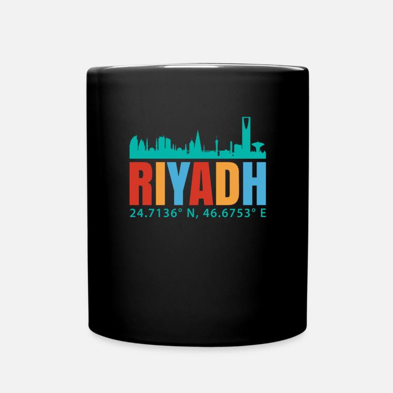 Riad - Tasse einfarbig - Schwarz