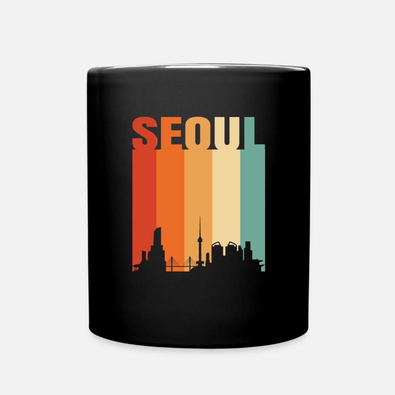 Seoul - Tasse einfarbig - Schwarz