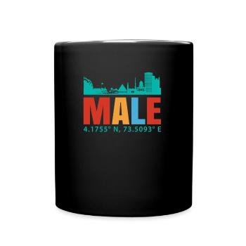 Male Maldives - Full Colour Mug - black - Front