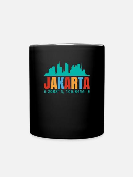 Jakarta - Tasse einfarbig - Schwarz