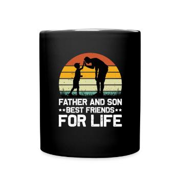 Père & Fils Meilleurs Amis pour la Vie - Père Fils - Mug uni - noir - Devant