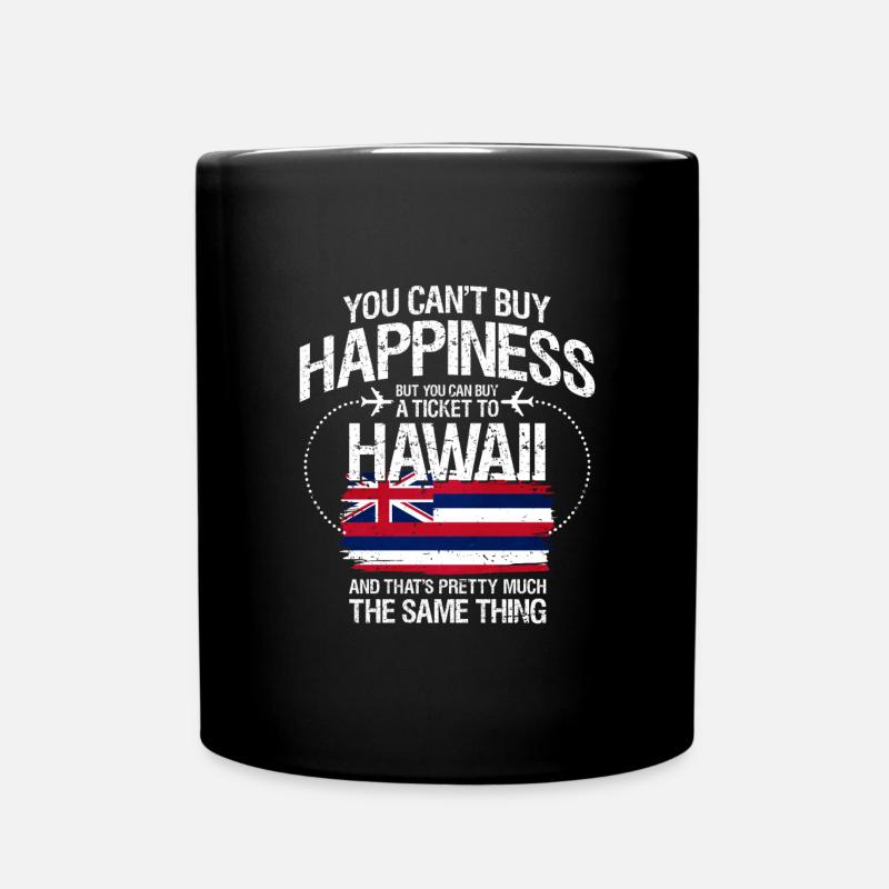 Hawaii - Tasse einfarbig - Schwarz