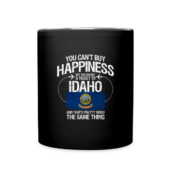 Idaho - Tasse einfarbig - Schwarz - Vorne