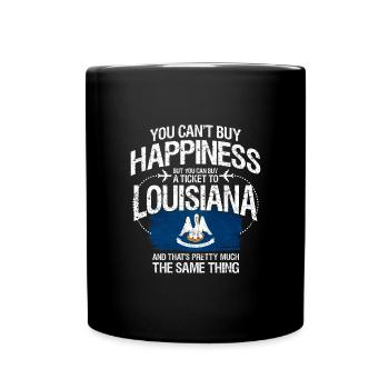 Louisiana - Full Colour Mug - black - Front