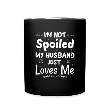 fière épouse anniversaires de mariage femme mariage - Mug uni - noir - Devant