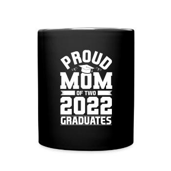 Masterabschluss Mutter Mama Master Abschluss 2022 - Tasse einfarbig - Schwarz - Vorne