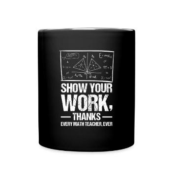 Professeur de mathématiques Formule mathématique Professeur de géométrie - Mug uni - noir - Devant
