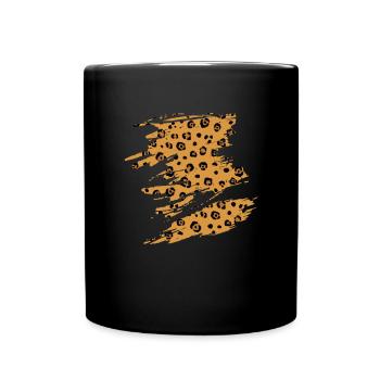 Jaguar Geschenkidee - Tasse einfarbig - Schwarz - Vorne