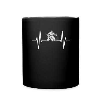 Eishockey Verein Team Sport Geschenk - Tasse einfarbig - Schwarz - Vorne