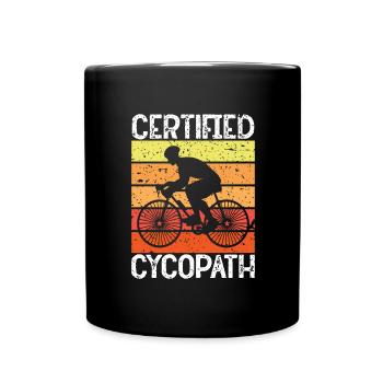 Cycopath Fahrrad E-Bike Radfahren Rennrad Fahrrad - Tasse einfarbig - Schwarz - Vorne