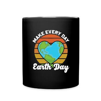 Earth Day Climate Change Conservation Conservation Save Planet - Full Colour Mug - black - Front