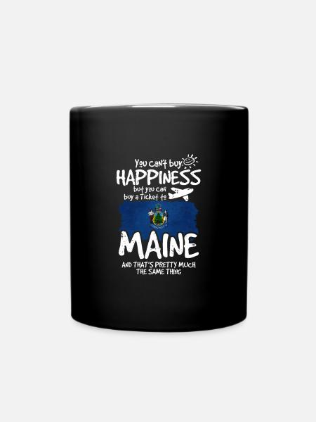 Maine - Tasse einfarbig - Schwarz