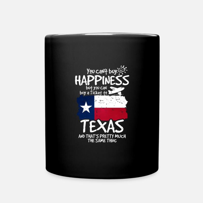 Texas - Tasse einfarbig - Schwarz