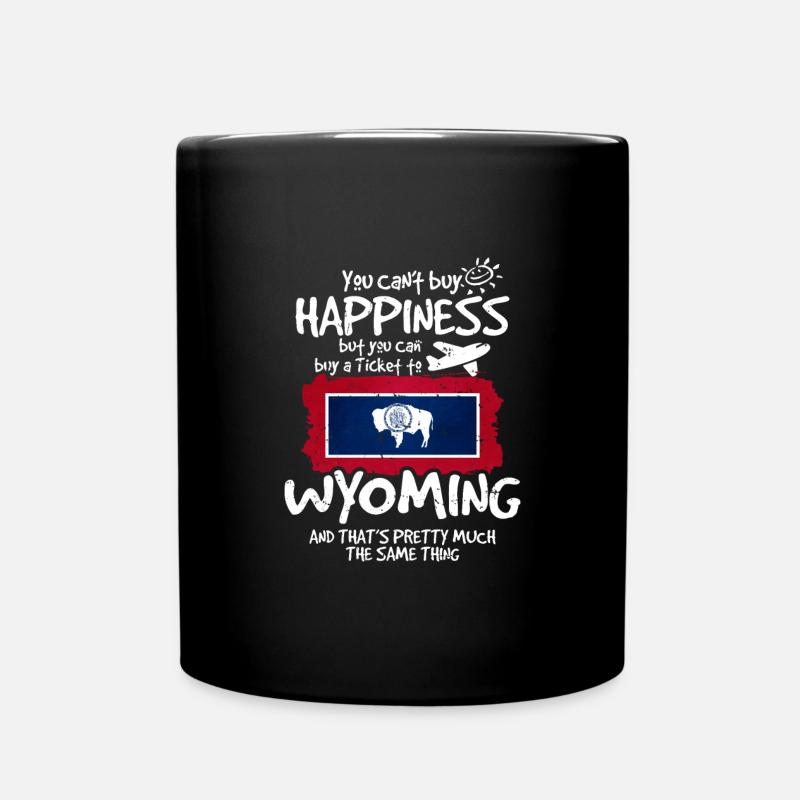Wyoming - Tasse einfarbig - Schwarz