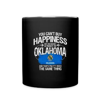 Oklahoma - Tasse einfarbig - Schwarz - Vorne