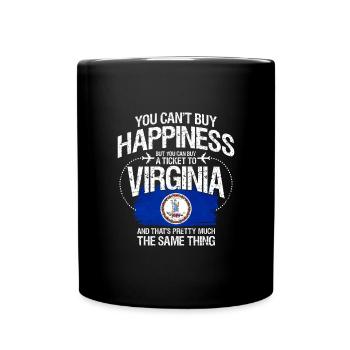 Virginia - Tasse einfarbig - Schwarz - Vorne
