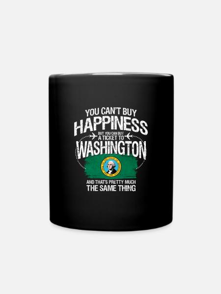 Washington - Tasse einfarbig - Schwarz