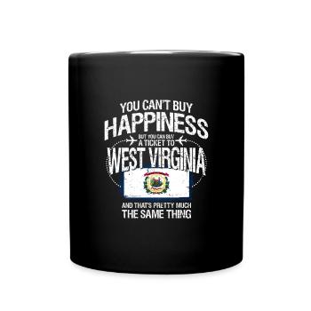 Virginie-Occidentale - Mug uni - noir - Devant