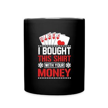 D20 Würfel Fantasy Rollenspiel Gaming Geschenk - Tasse einfarbig - Schwarz - Vorne