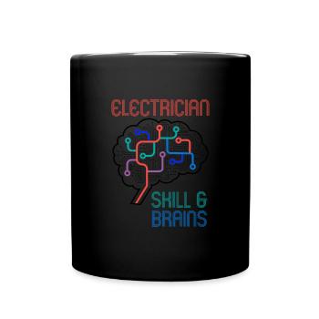Electricien Electro Engineer Circuits de tension - Mug uni - noir - Devant