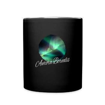 Aurora Borealis Northern Lights - Full Colour Mug - black - Front