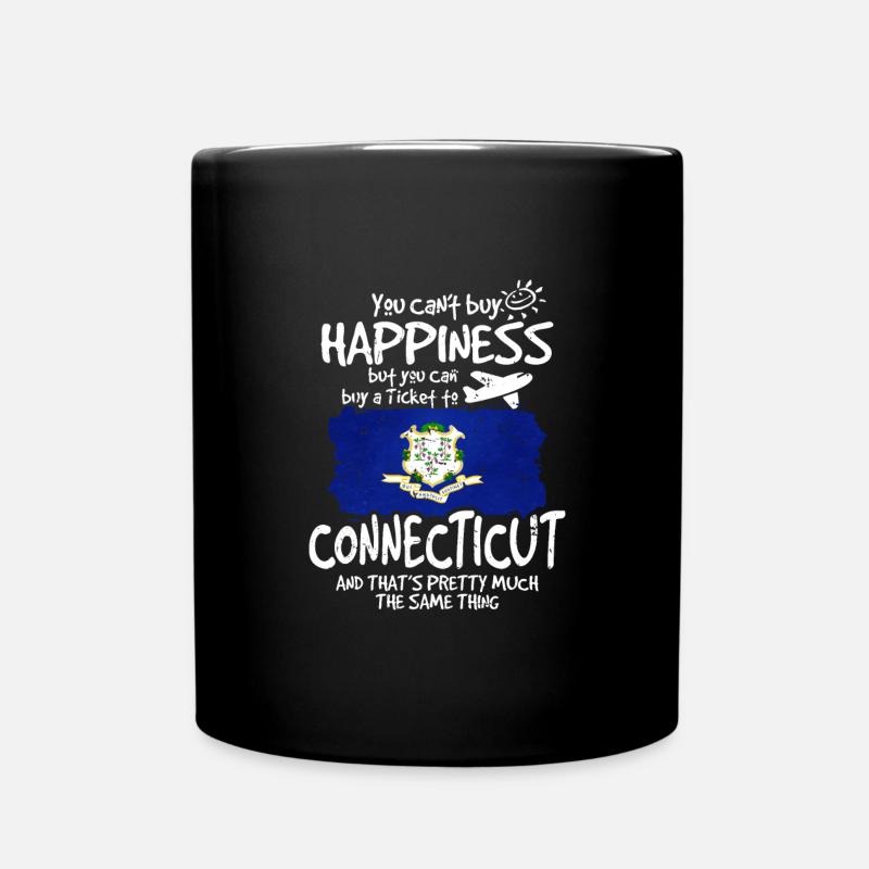 Connecticut - Tasse einfarbig - Schwarz