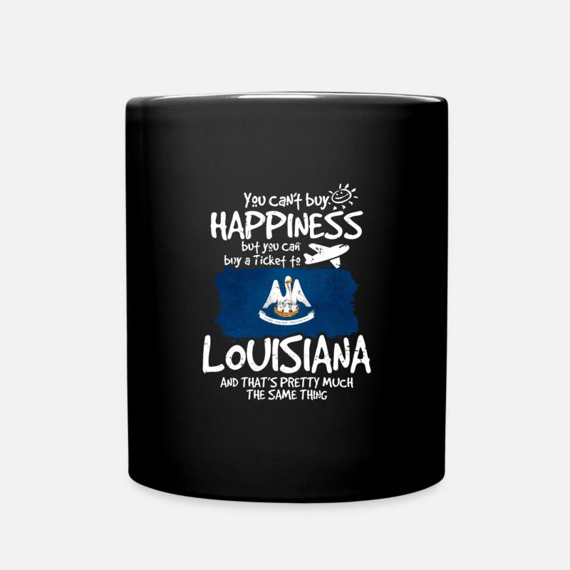 Louisiana - Tasse einfarbig - Schwarz