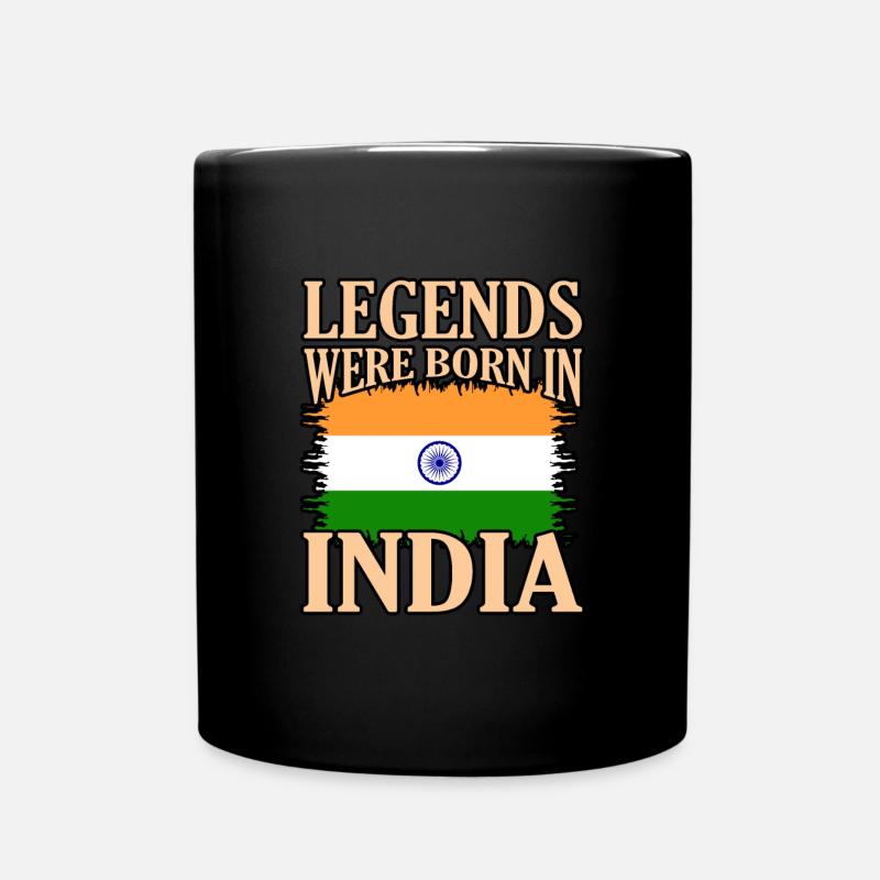 Indien - Tasse einfarbig - Schwarz