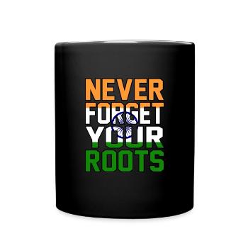Indien - Tasse einfarbig - Schwarz - Vorne