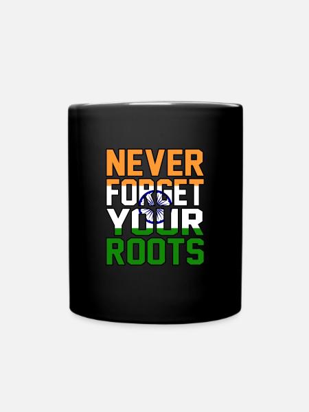 Indien - Tasse einfarbig - Schwarz