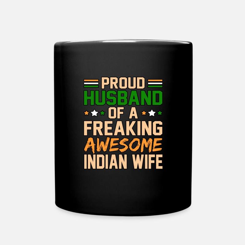 Indien - Tasse einfarbig - Schwarz