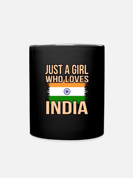 Indien - Tasse einfarbig - Schwarz