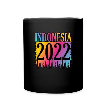 Indonesien - Tasse einfarbig - Schwarz - Vorne