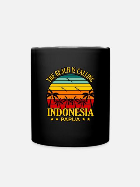 Indonesien - Tasse einfarbig - Schwarz