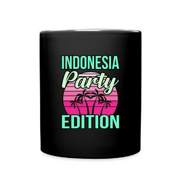 Indonesien - Tasse einfarbig - Schwarz - Vorne