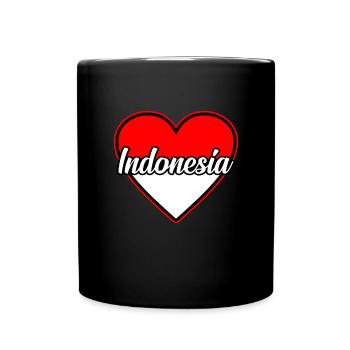 Indonesien - Tasse einfarbig - Schwarz - Vorne