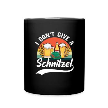 OKTOBER Bier Brezel Wurst Biergarten Schnitzel - Tasse einfarbig - Schwarz - Vorne