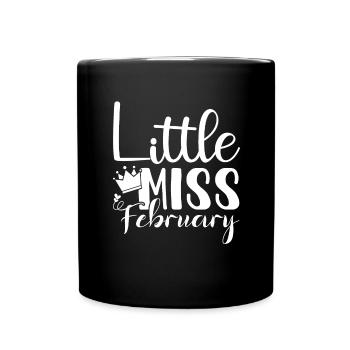 Février Anniversaire Femmes Femmes Filles - Mug uni - noir - Devant