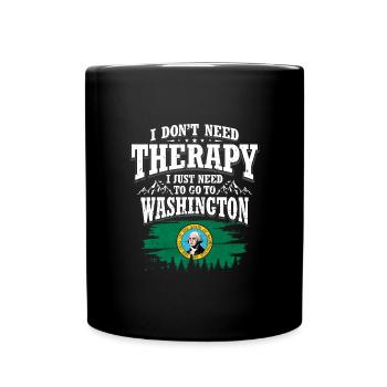 Washington - Full Colour Mug - black - Front