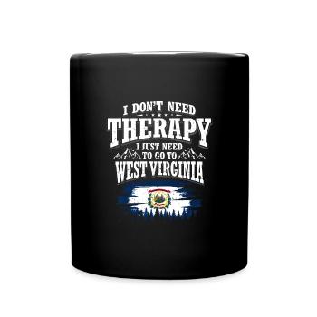 Virginie-Occidentale - Mug uni - noir - Devant